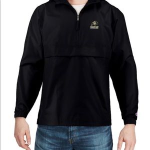 CU Boulder and Champions rain half-zip